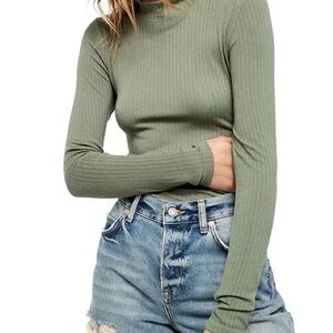 Free People Intimates Lindsey Mock Neck Top